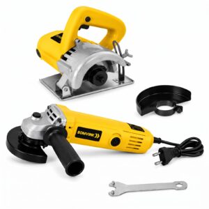Kit Serra Mármore e Esmerilhadeira 115mm 220V com Maleta