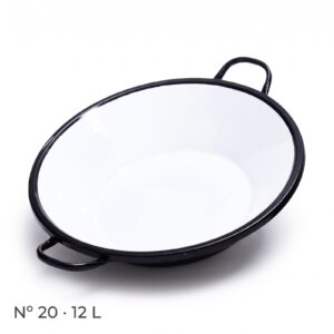 Tacho Esmaltado nº20 12 Litros Branco Multiuso