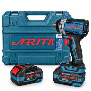 Chave de Impacto Arita 20V Brushless 500Nm com 2 baterias e maleta